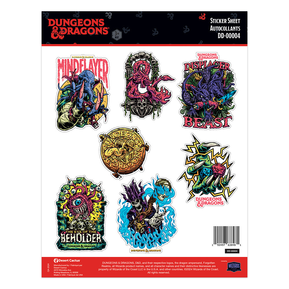 Dungeons & Dragons: Sticker Sheet DD-00004