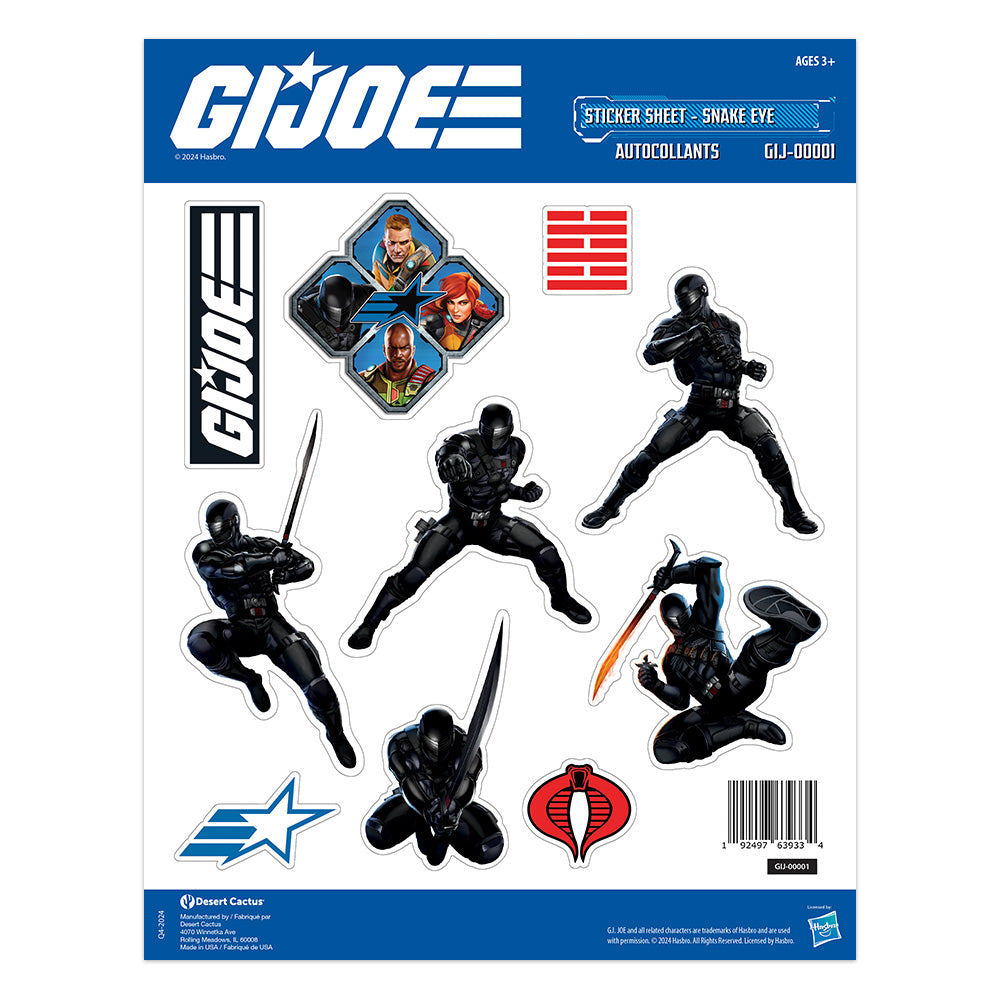 GI Joe: Sticker Sheet GIJ-00001
