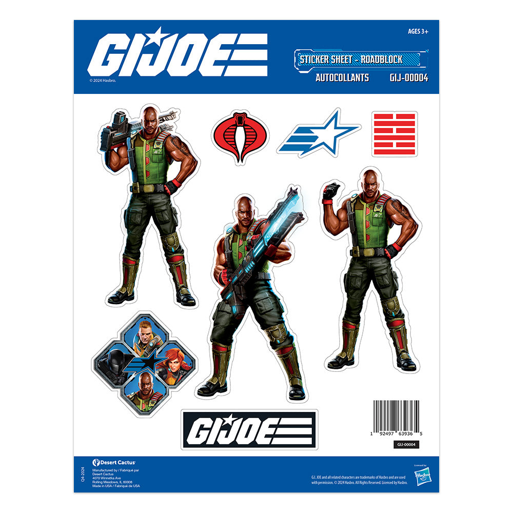 GI Joe: Sticker Sheet GIJ-00004