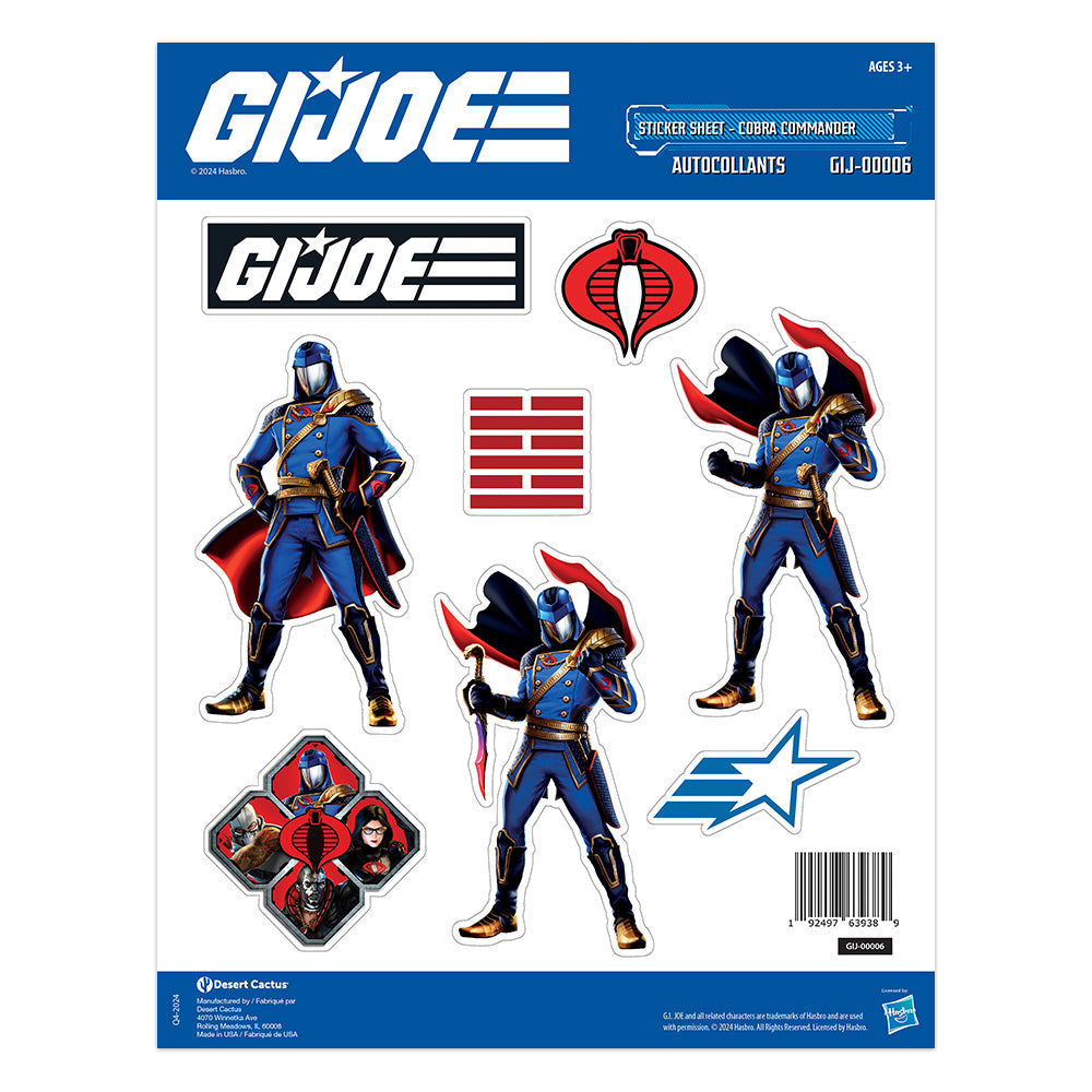 GI Joe: Sticker Sheet GIJ-00006