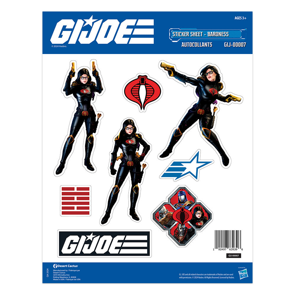 GI Joe: Sticker Sheet GIJ-00007