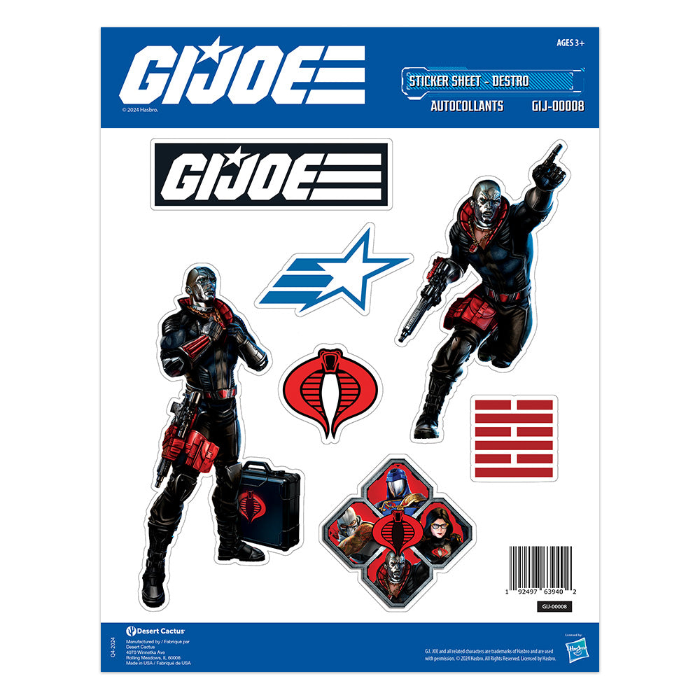 GI Joe: Sticker Sheet GIJ-00008