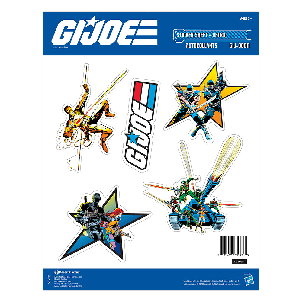 GI Joe: Sticker Sheet GIJ-00011