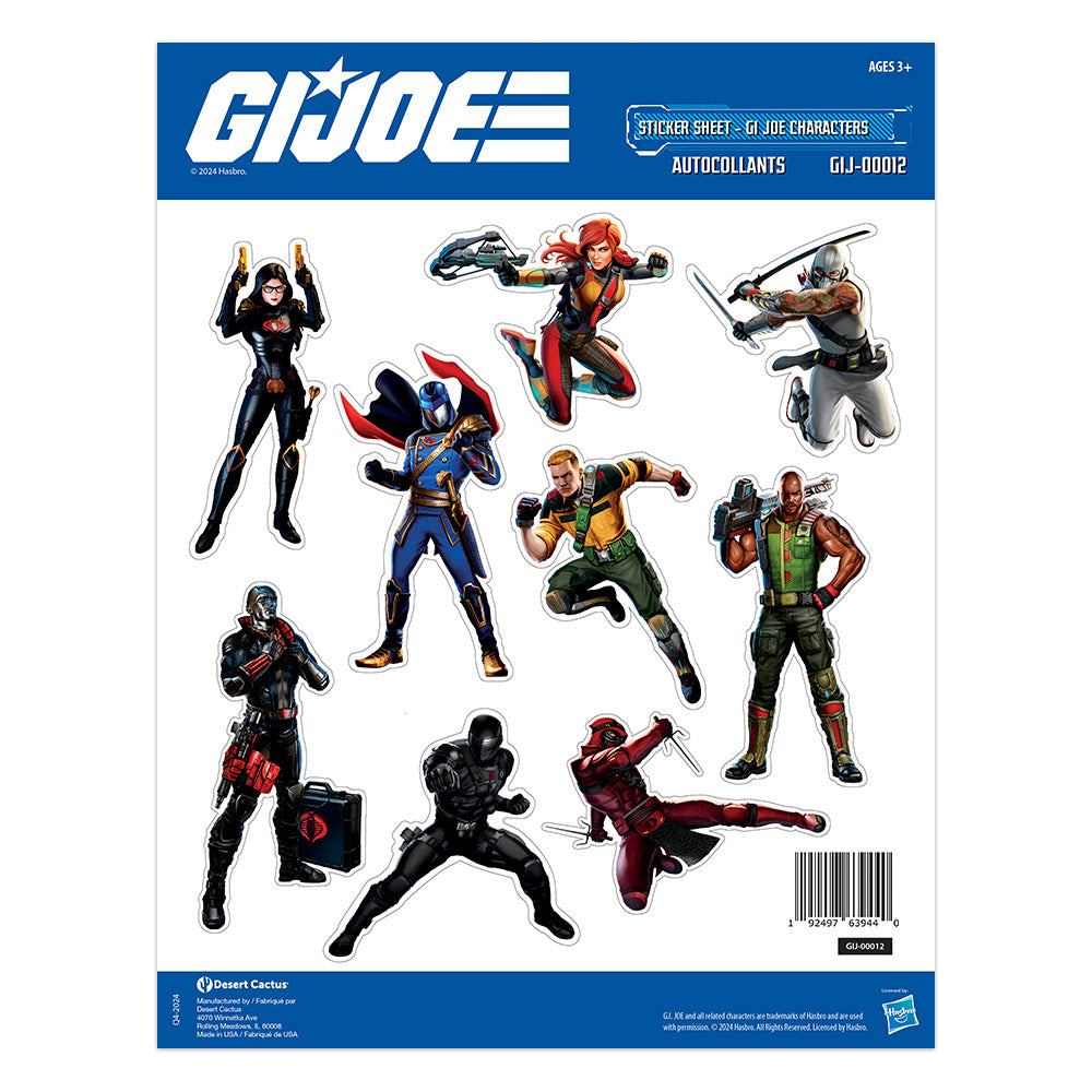 GI Joe: Sticker Sheet GIJ-00012