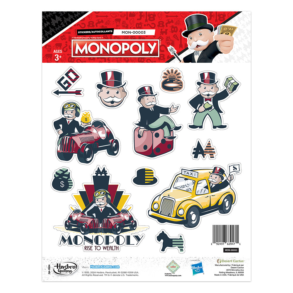 Monopoly: Sticker Sheet MON-00003