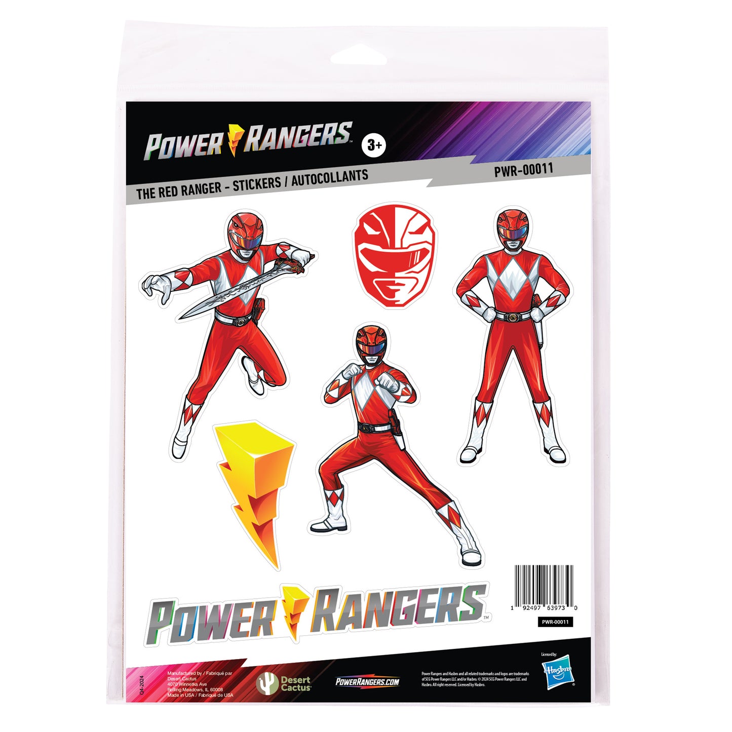 Power Rangers: Sticker Sheet PWR-00011