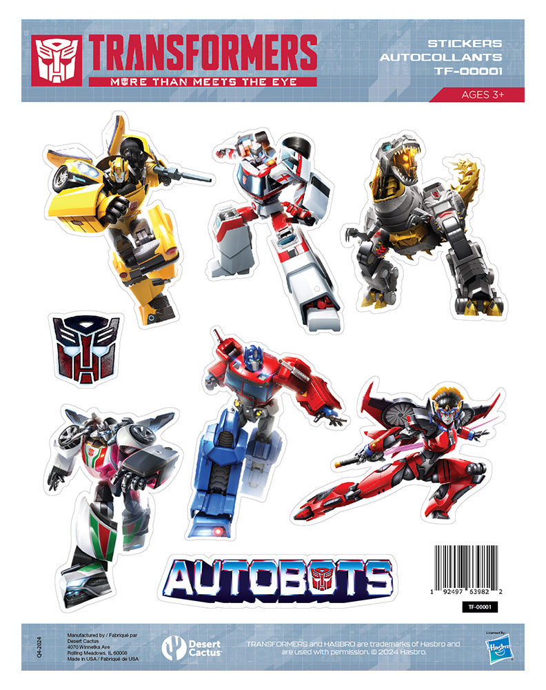 Transformers: Sticker Sheet TF-00001