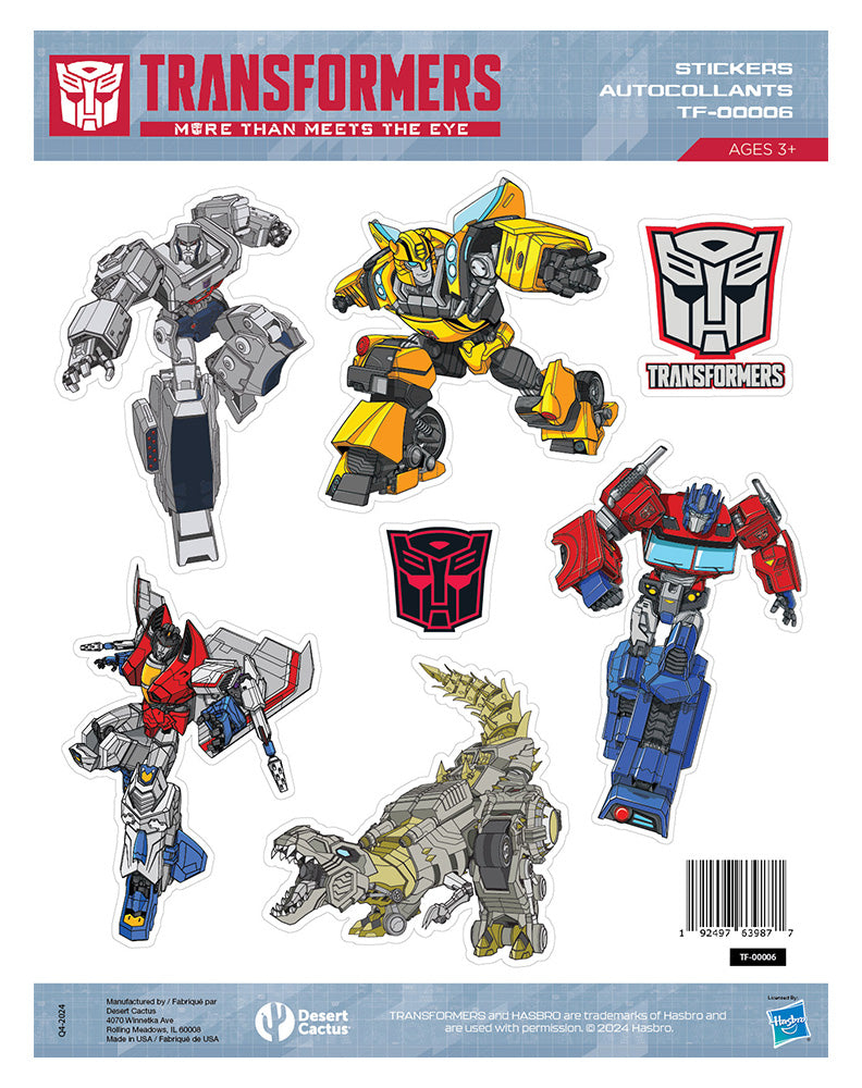 Transformers: Sticker Sheet TF-00006
