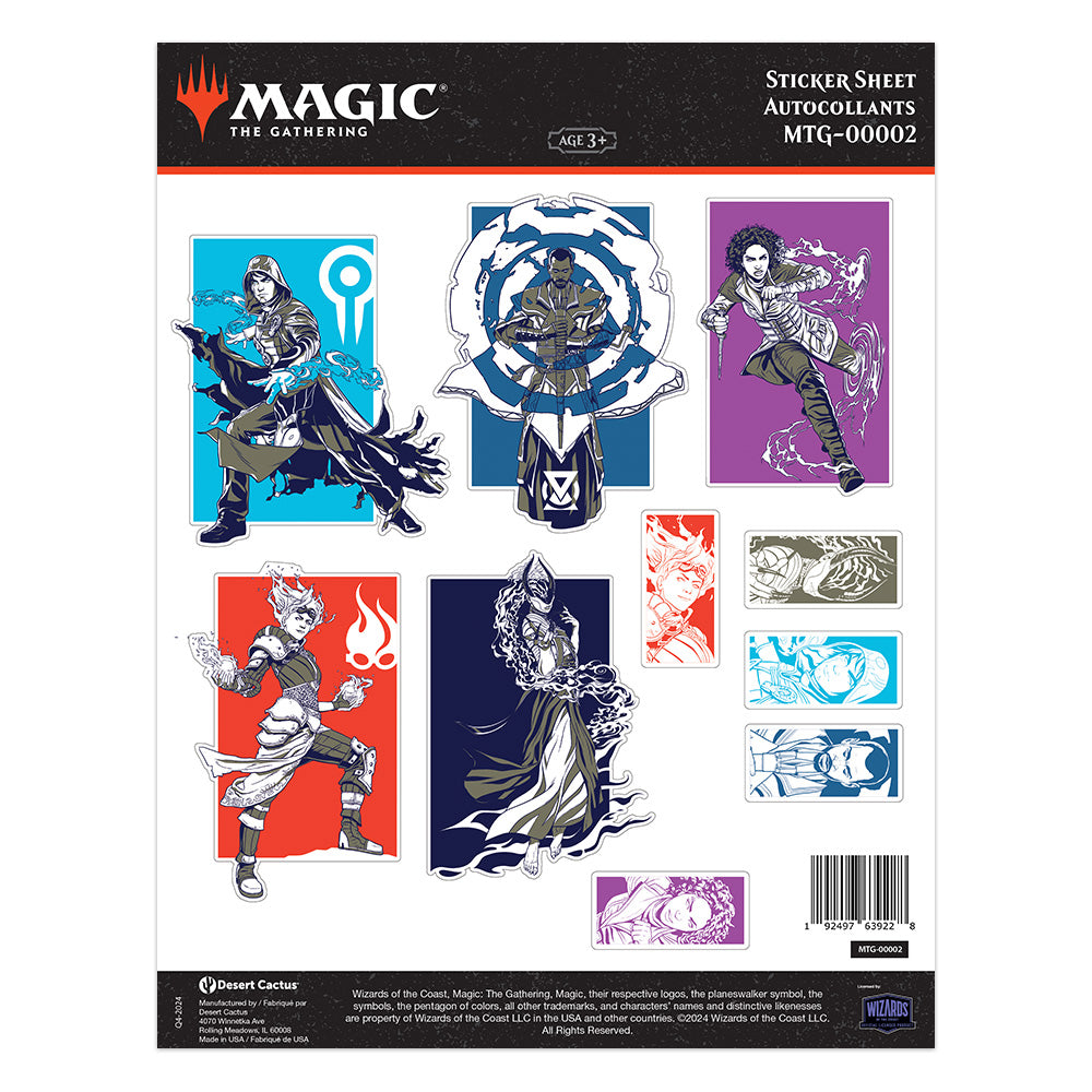 Magic: The Gathering: Sticker Sheet MTG-00002 – Desert Cactus Gaming