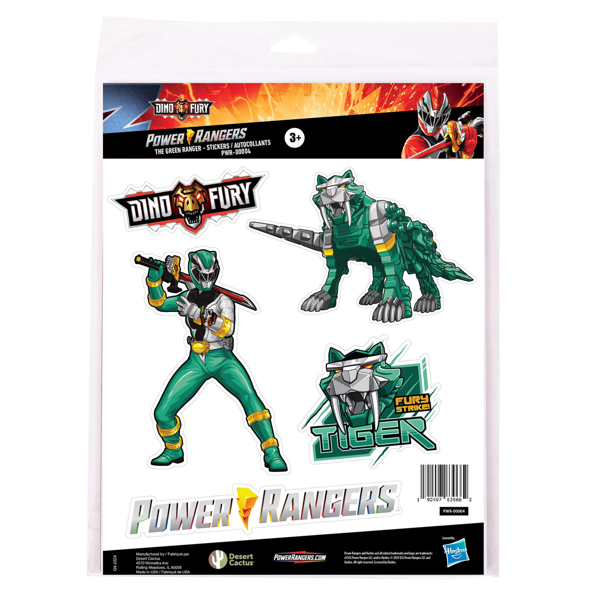 Sticker Chart Power Rangers Power Rangers: Sticker Sheet PWR-00004 – Desert Cactus Gaming