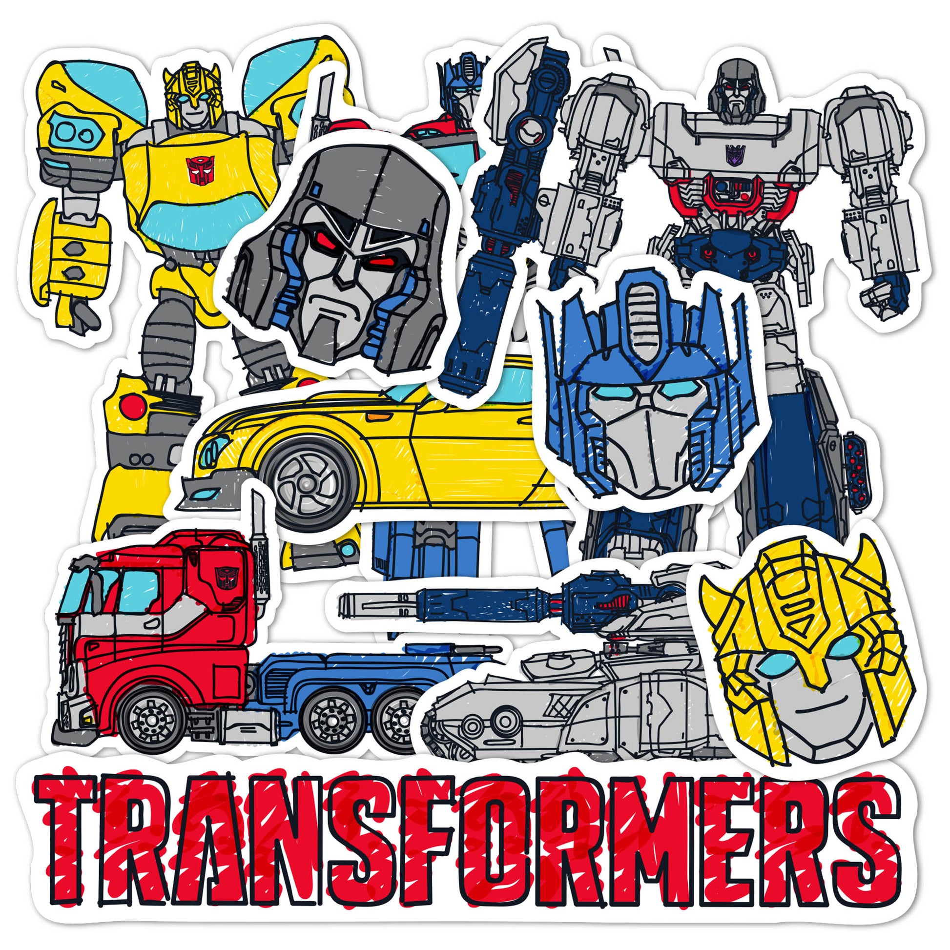 Transformers: Sticker Sheet TF-00004 – Desert Cactus Gaming