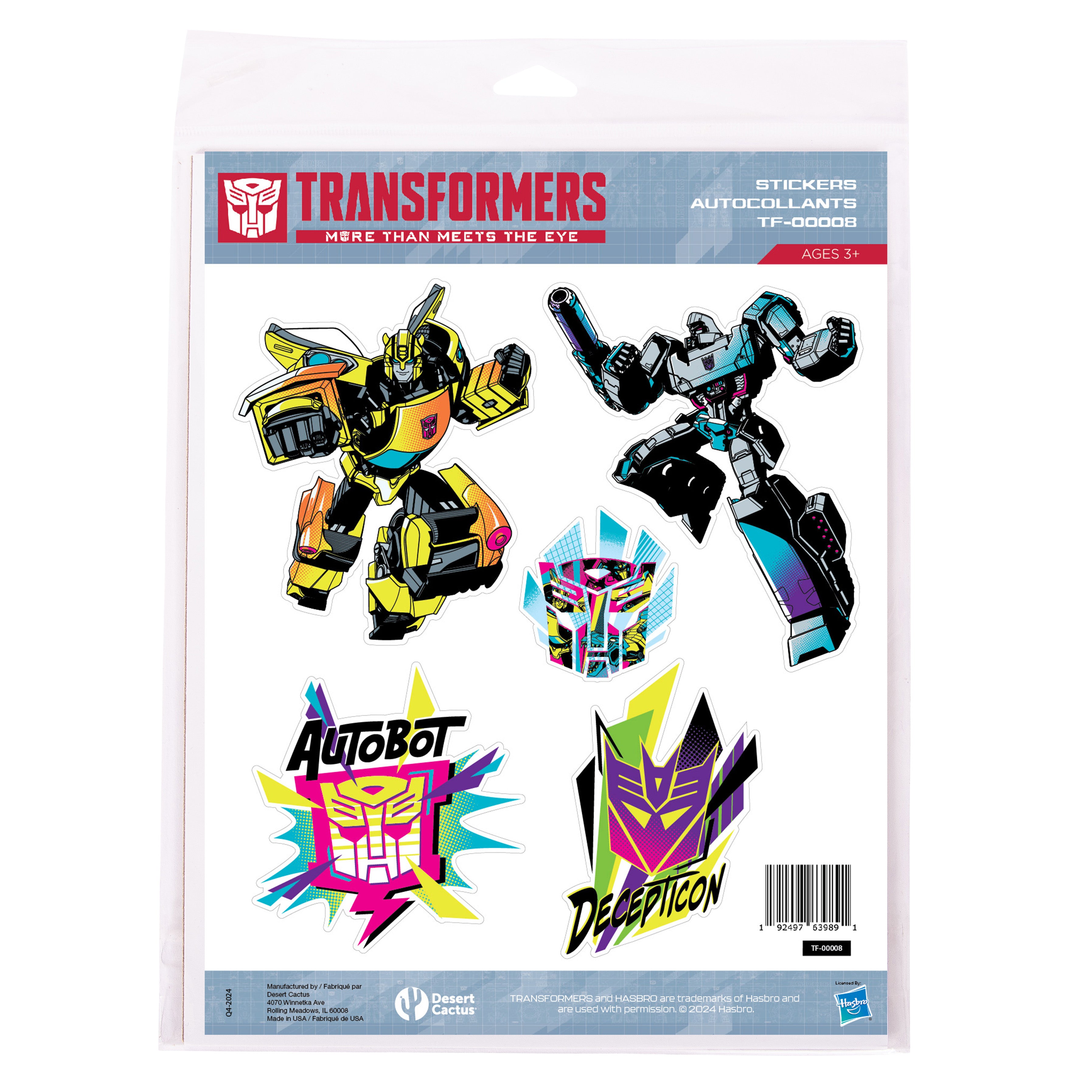 Transformers: Sticker Sheet TF-00008 – Desert Cactus Gaming