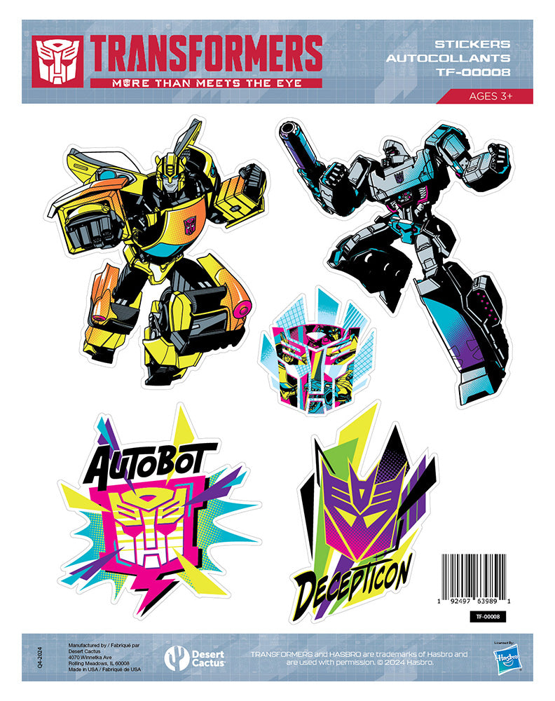 Transformers: Sticker Sheet TF-00008 – Desert Cactus Gaming